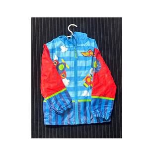 NWT Stephen Joseph Hooded Rain Jacket Fleece Lined 4/5